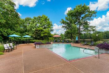 Two sparkling outdoor pools